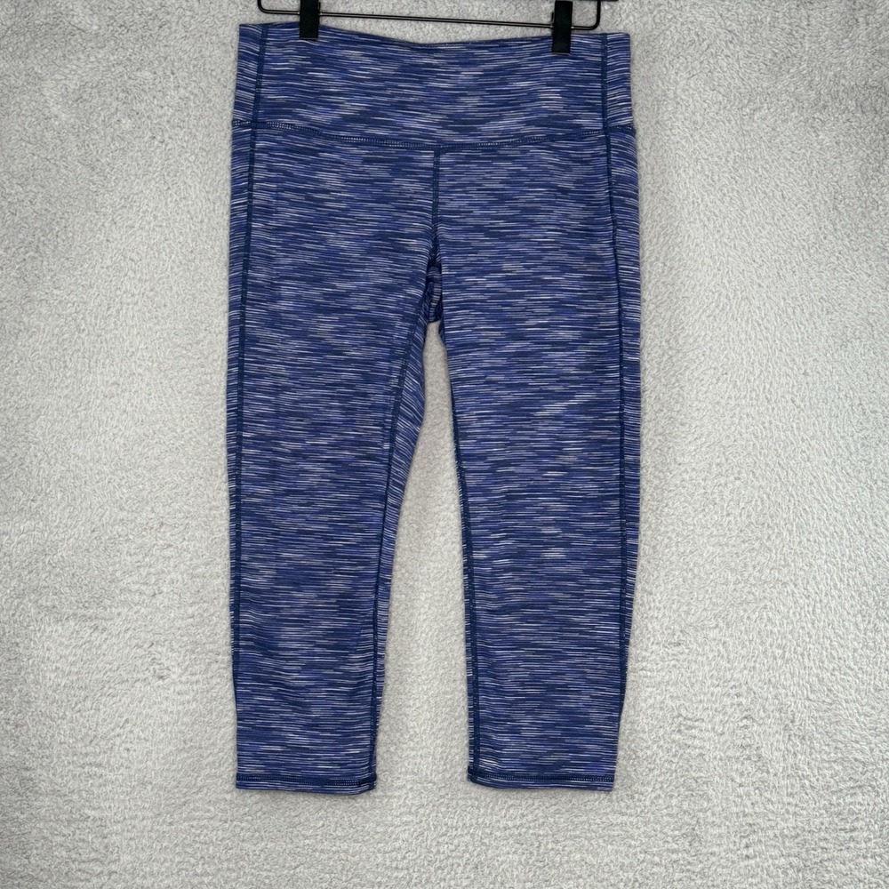 Athleta Chaturanga Capri Leggings Women's Medium Blue Crop Gym Baddie Workout